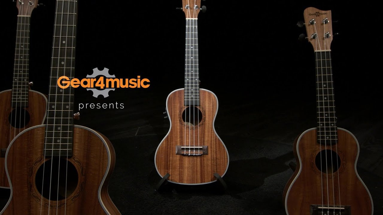 Koa Concert Electro-Ukulele by Gear4music | Gear4music demo - YouTube