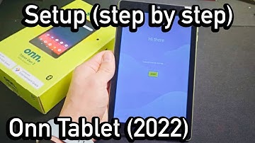 Onn Tablet 2022: How to Setup 4 Beginners (step by step)
