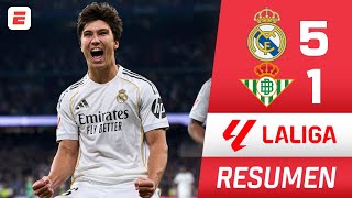 REAL MADRID COMENZÓ EL 2026 con GOLEADA 5-1 ante BETIS. TRIPLETE de GONZALO | Resumen | La Liga