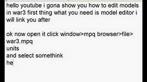 Warcraft 3 Model editor for new