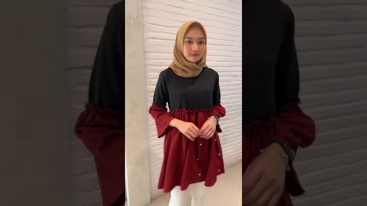  Baju  atasan Blouse  Atiya YouTube