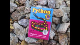 Phantom Fireworks - Python Black Snakes novelty snake firework Profile