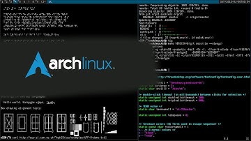 Install encrypted Arch Linux with dwm/dmenu/st