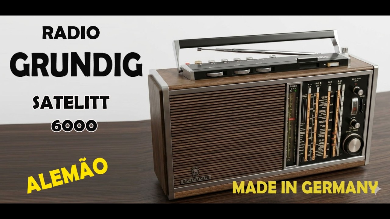 RADIO GRUNDIG SATELLIT 6000 ALEMÃO