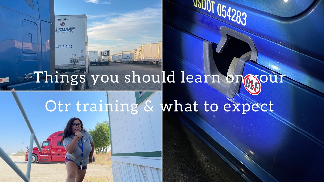 NEW SWIFT DRIVERS will BE LEARNING this ON OTR TRAINING with the MENTOR