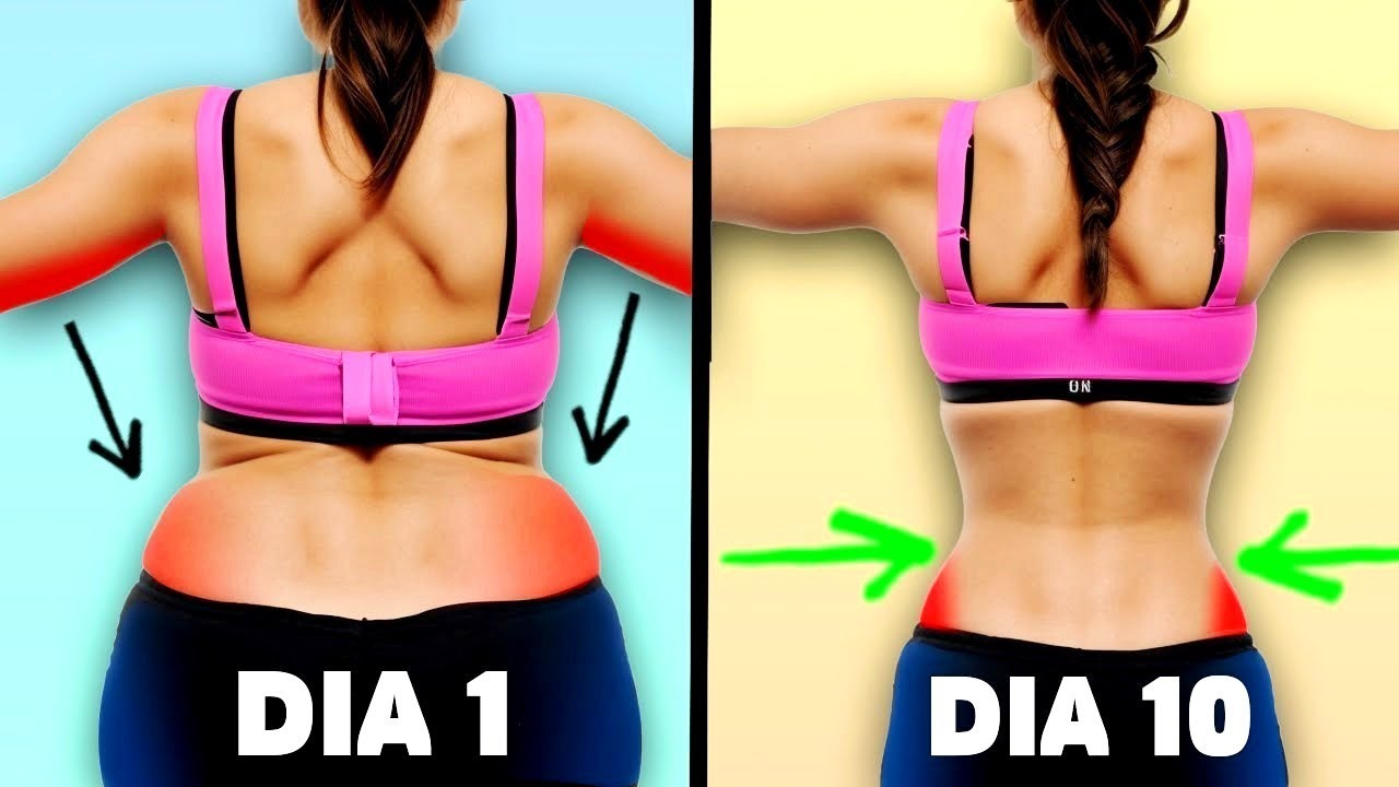 Elimina Rollitos de Cintura y Espalda PARA SIEMPRE! Quitar Grasa y Flacidez
