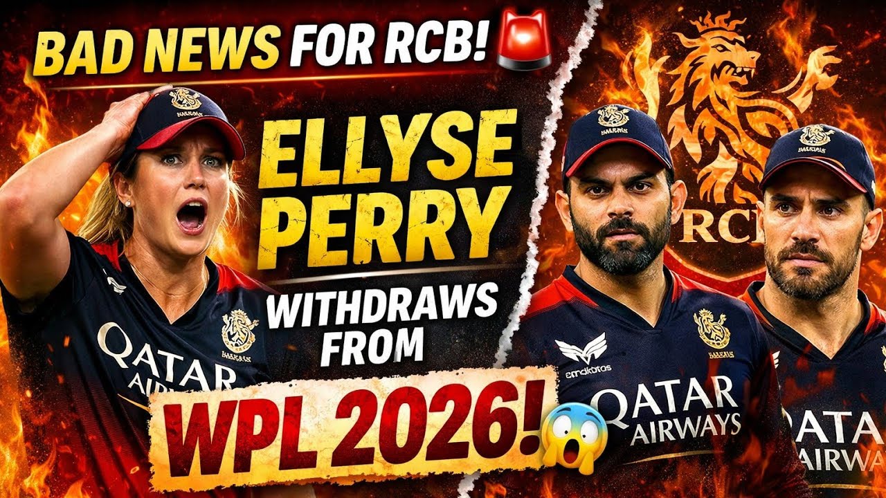 Bad News For RCB🚨 ! Ellyse Perry Withdraws From WPL 2026 😱 