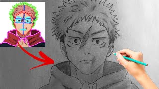 How to draw Yuji itadori Easy || Full tutorial || step by step 