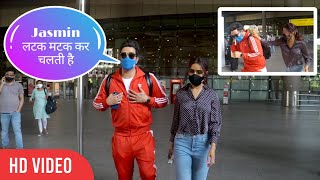 Aly Goni & Jasmin Bhasin HILARIOUS MASTI at Mumbai Airport #Jasly