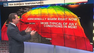 Why warm ocean temperatures now could indicate an active 2024 Hurricane Season