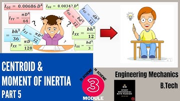 Centroid & Moment of Inertia - Part 5 |Moment of Inertia of basic shapes | Problem | Engg. Mechanics
