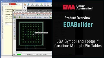 BGA Symbol and Footprint Creation: Multiple Pin Tables