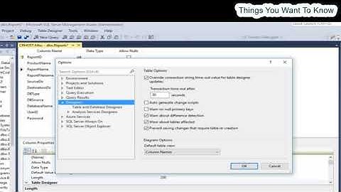 Prevent saving changes that require the table to be re-created