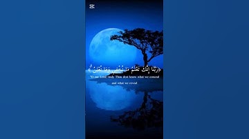 #القرآن كريم#ربنا انك تعلم ما نخفي وما نعلن#الشيخ سعودي الشريم#