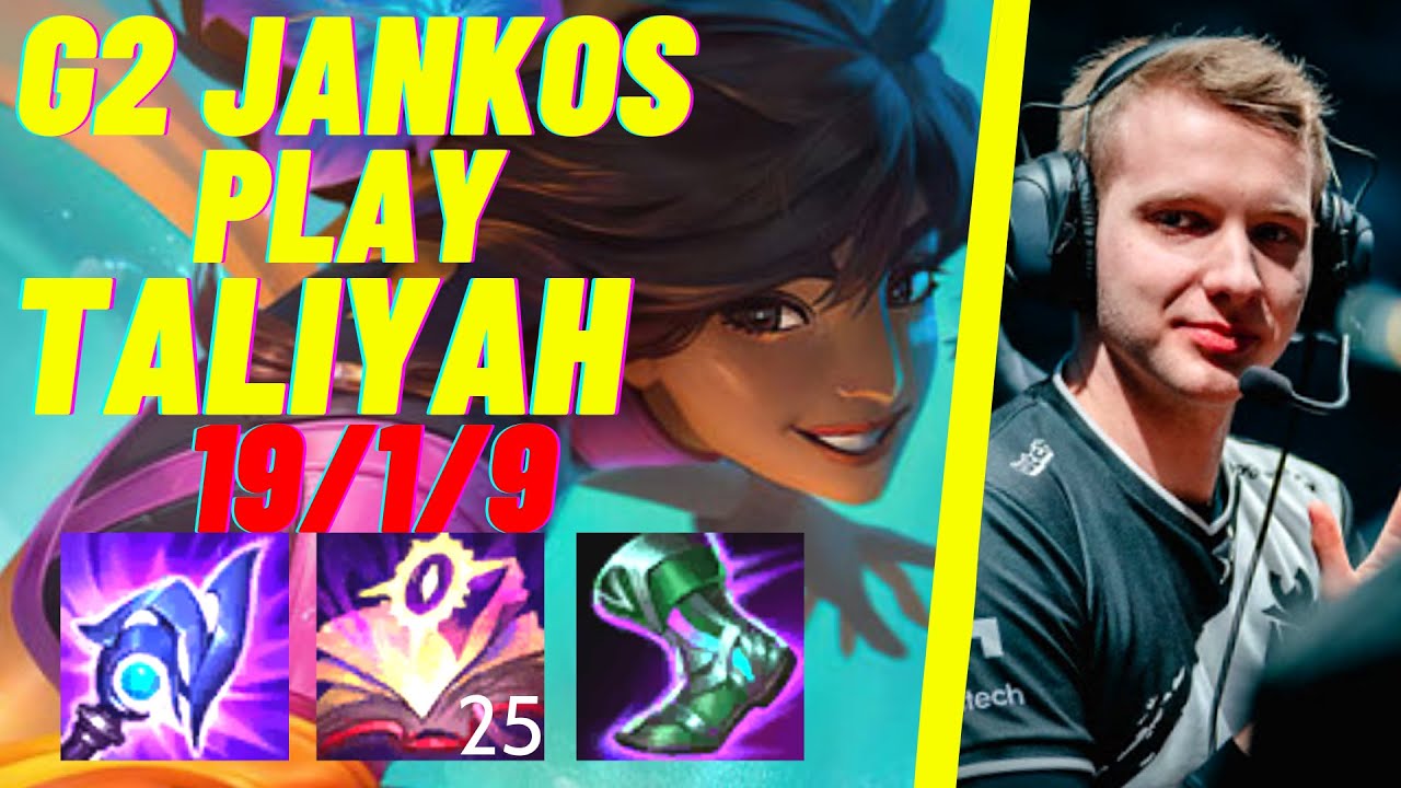 G2 JANKOS PLAYS TALIYAH VS OLAF |EUW CHALLENGER PATCH10.25| [League of Legends] Full Gameplay