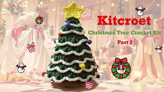 Christmas Tree Crochet Tutorial Easy Start for Beginner-Part 2