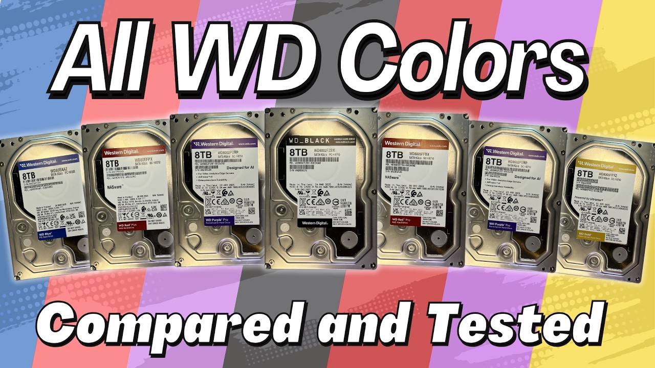 WD Color Hard Drives Compared and Tested - YouTube