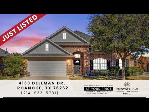 4133 Dellman Dr, Roanoke, TX home video tour