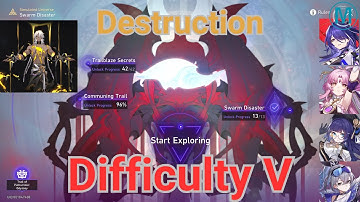 Honkai: Star Rail - Simulated Universe: Swarm Disaster | Difficulty V [Destruction]