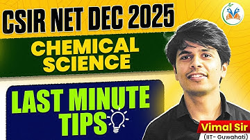 CSIR NET December 2025 | CSIR NET DEC 2025 Chemical Science | CSIR NET Last Time Revision Chemistry