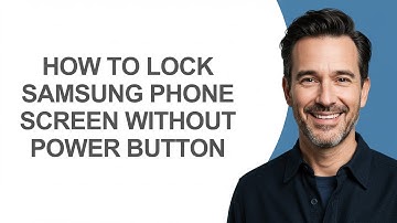 How To Lock Samsung Phone Screen Without Power Button - KevinHowTo