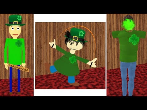 St Patricks Day Baldi S Basics Morphs Baldi S Basics Rp Roblox Youtube - st patrick s day baldi s basics rp roblox