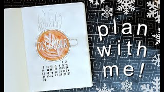 Plan With Me! December Bullet Journal Set-up Ideas Simple Winter Theme