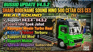 $ALE FOR FREE !! KD SOUND HINO 500 CETAK CES CES PALING REAL BUSSID V434 - V452 BUSSID UPDATE screenshot 3