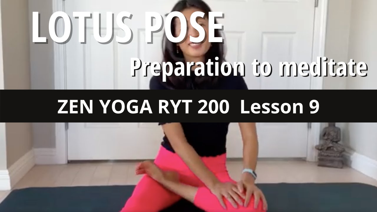 009 RYT 200 Lotus Pose meditation preparation YTT RYT 200 online Yoga Alliance YouTube