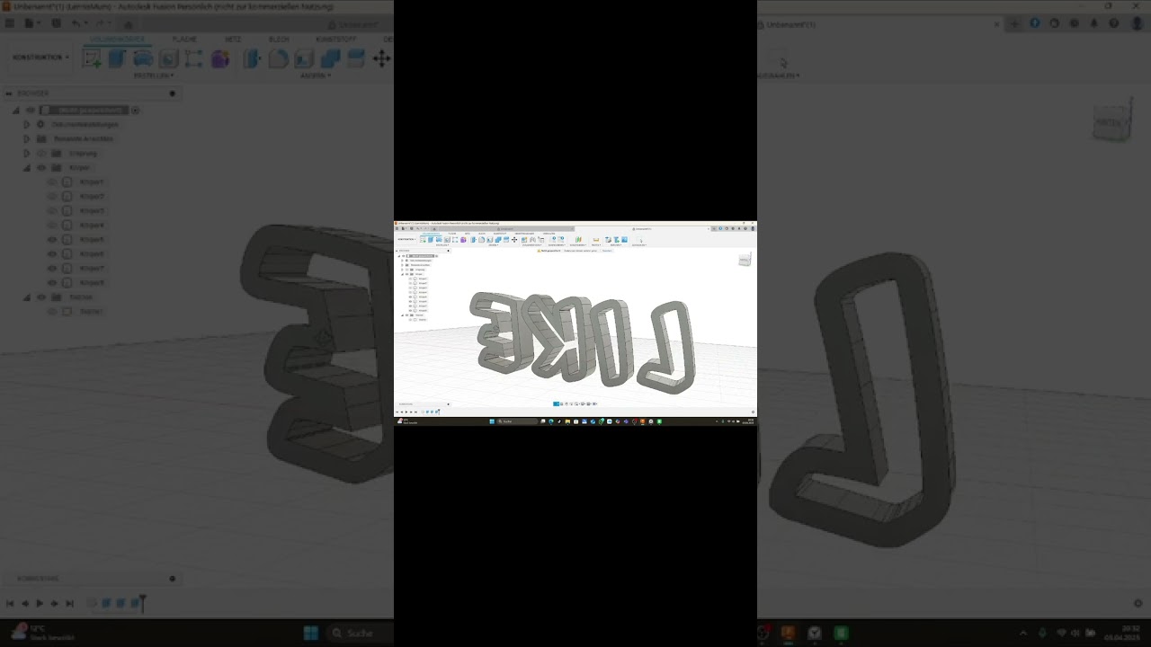 Kinderleicht und schnell 3D Schrift erstellen, Teil 1