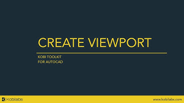 AutoCAD Create Viewport - Kobi Toolkit