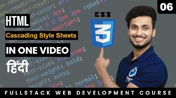 HTML Form Design I Full Stack Web Development Course In Hindi | Class 6