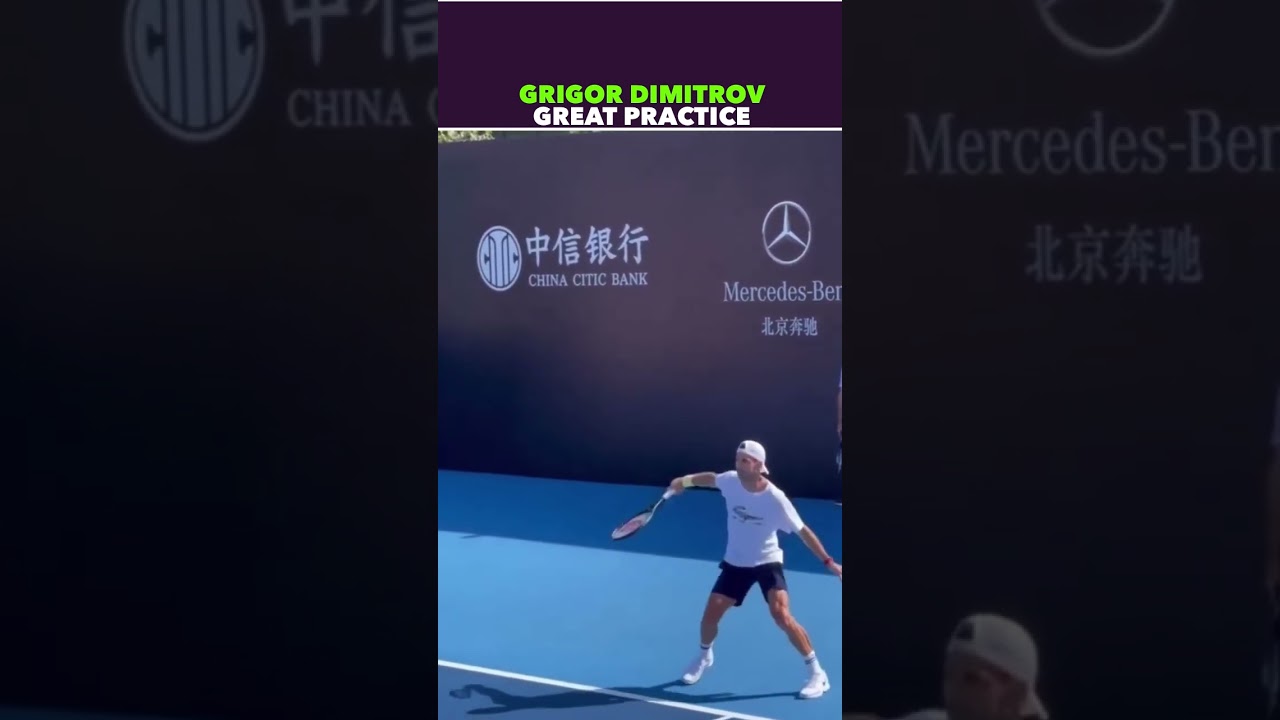 GRIGOR DIMITROV GREAT PRACTICE #tennis #shorts