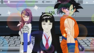 Mmd Computer City Rize, Tomie, & Goku