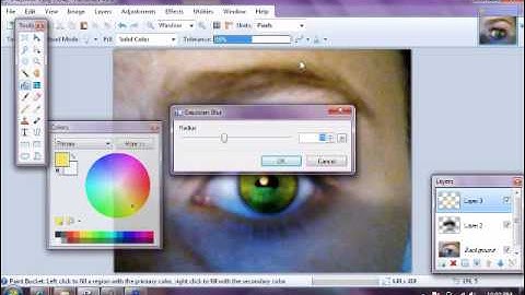 How to change eye colour in paint.net