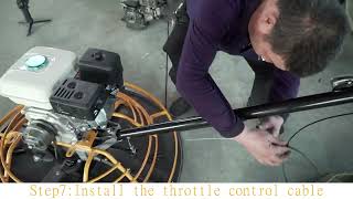 Power trowel installation tutorial,DMR series,Henan Xinsda Machinery Technology