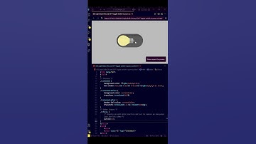 Light Bulb ON and OFF Toggle switch in pure css #shorts#css#js#html#coding