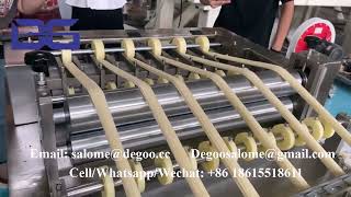 Bugles Moon chips processing machine fry food production line fried snacks manufacturing machinery