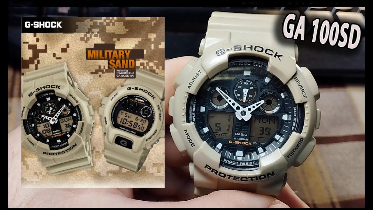 Обзор Casio G-shock military sand GA 110sd