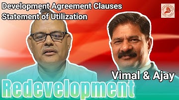 Development Agreement Clauses Statementof Utilization #redevelopment #news #mumbai #pune #mumbaicity