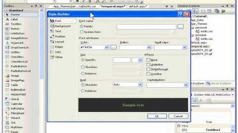 13. Curso VWD y ASP.NET 2.0. Crear Themes