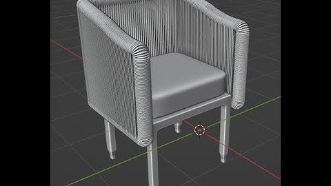 Modeling, making, create weave chair in Blender