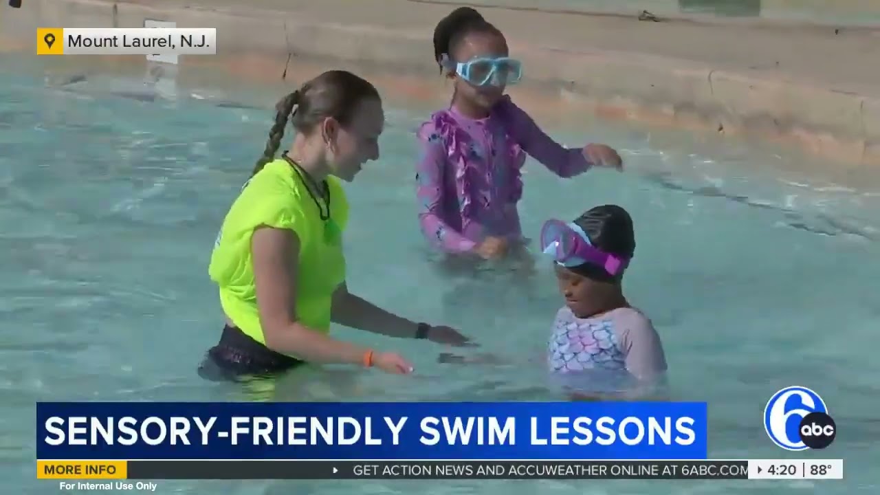 Sensory-Friendly Swim Lesson Featured on 6ABC | The Funplex Mount Laurel