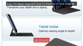 Pogo Pin Magic Keyboard Case For iPad Pro 11 12.9 13 M2 M4 20... — Amazing Value 2026 | Must Have!