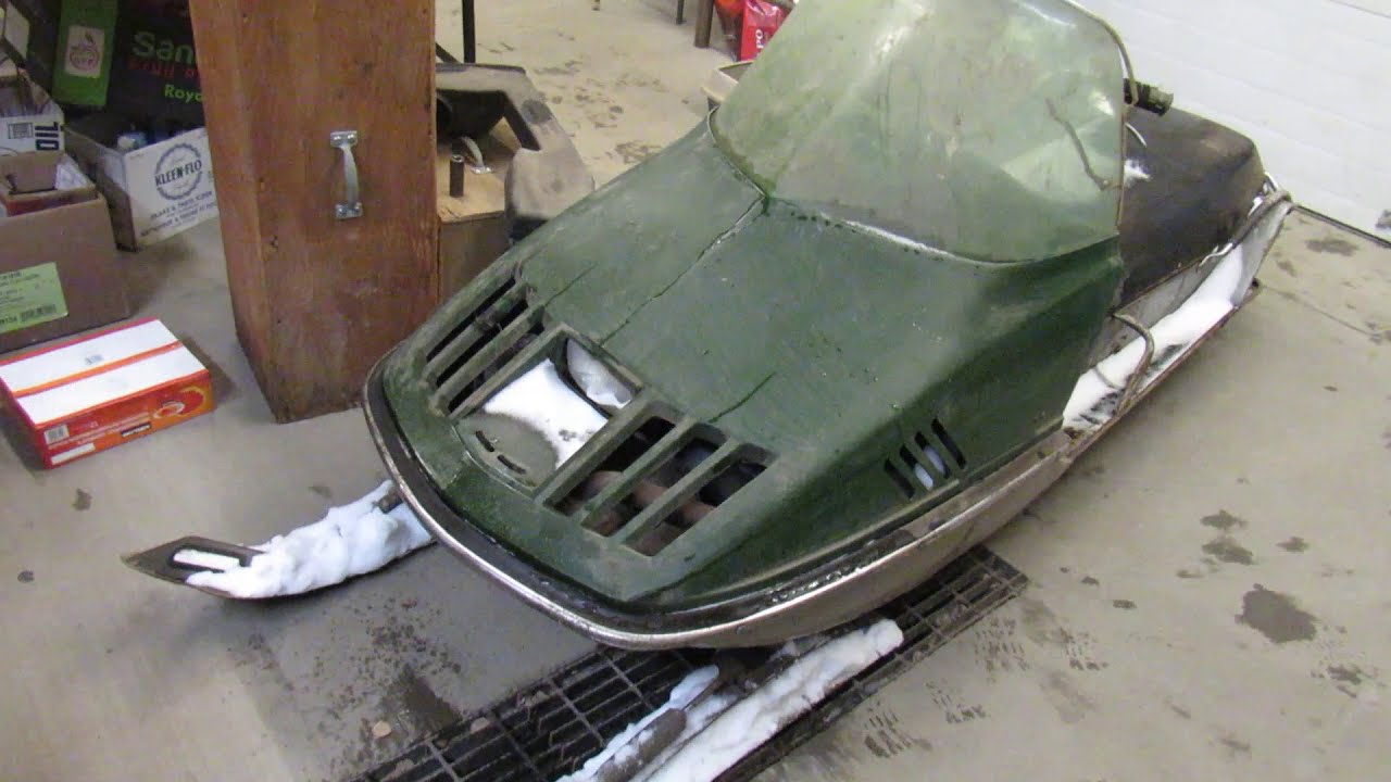 Vintage snowmobile skiroule barn find! YouTube
