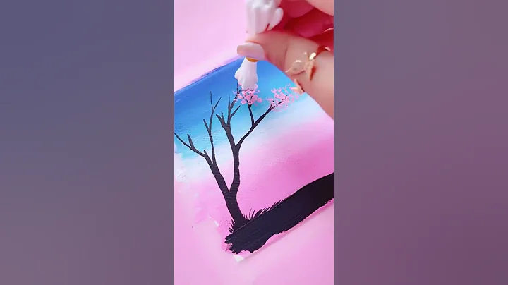 Easy Acrylic Painting  #CreativeArt #Satisfying #Shorts - DayDayNews