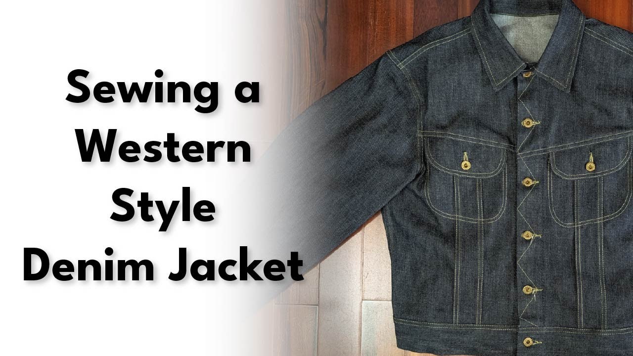 Sewing Western Style Denim Jacket 101j - YouTube
