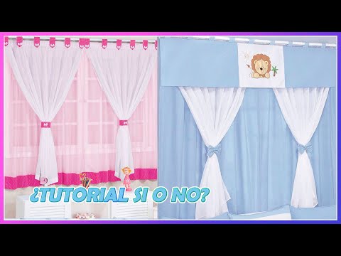 Como HACER las CORTINAS de la habitacion del bebe PASO A PASO