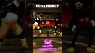 PO KUNG FU PANDA 🐼 vs MICKEY MOUSE 🐭 #cercadevelho #mickey #kungfupanda #foryou #viral