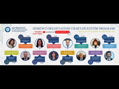 ÖĞRENCİ ORYANTASYON UZAKTAN EĞİTİM PROGRAMI